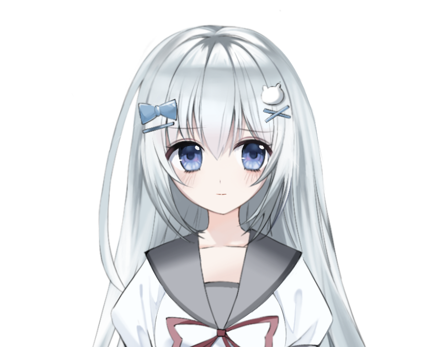 Shirakawa Mio Bust Illustration